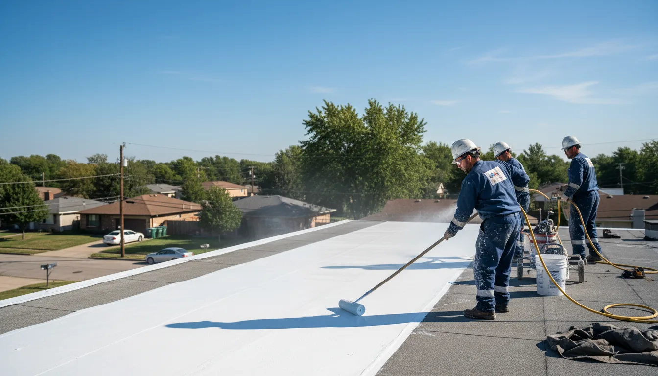 Commercial roof coating in Stollings, WV near me